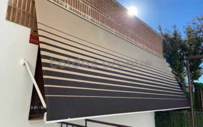 Instalación de toldo cofre portada en Ciempozuelos-Madrid